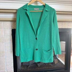 Falconeri Italian Open Knit 100% Cotton Cardigan Lagenlook European